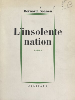 cover image of L'insolente nation